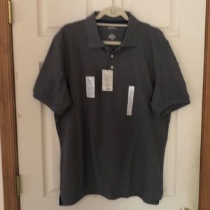 NWT men’s, gray polo shirt